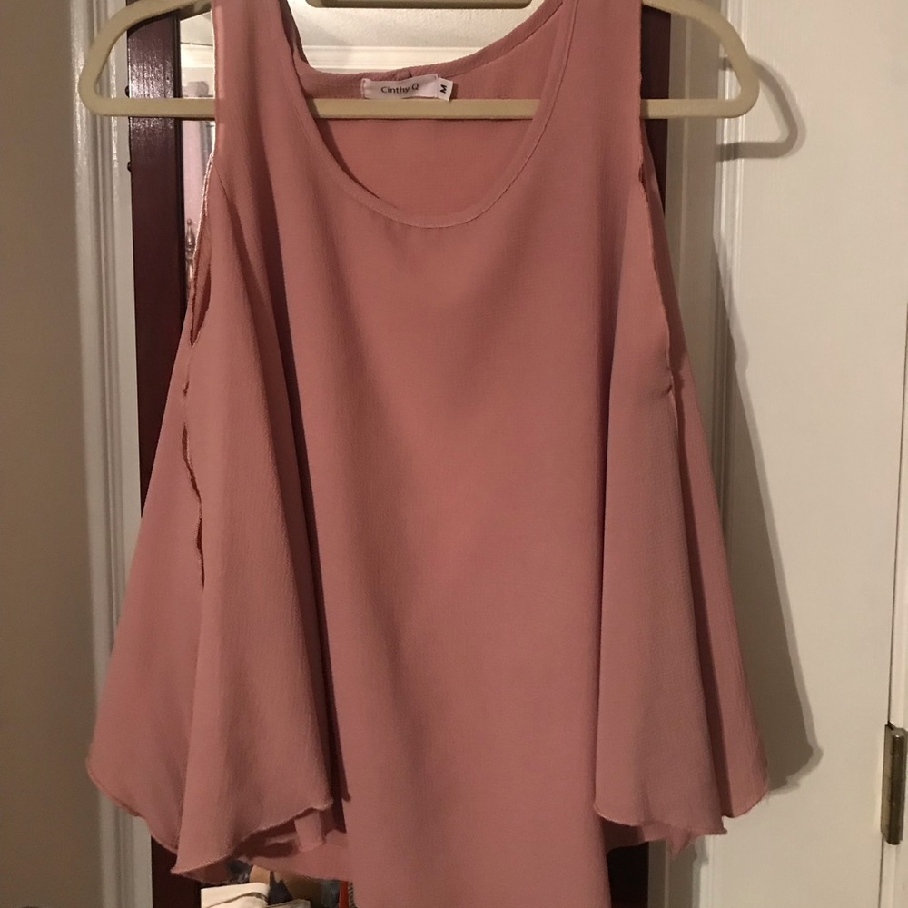 M Rose Cinthy Q tie sleeve shirt